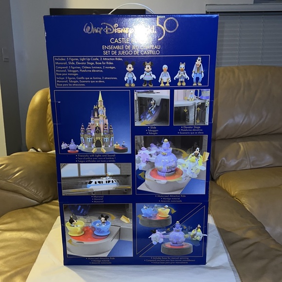 DISNEY Cinderella Castle Light Up Play Set Walt Disney World 50th Annive… - Picture 6 of 17